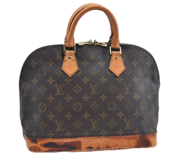 Authentic Louis Vuitton Monogram Alma Hand Bag Purse M51130 LV J2946
