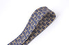 Authentic HERMES Tie Necktie String Pattern Pattern Silk Navy Blue Box J2978