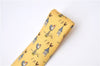 Authentic HERMES Necktie Bird Pattern Silk Yellow Box J2979