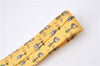 Authentic HERMES Necktie Bird Pattern Silk Yellow Box J2979