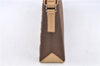 Authentic BURBERRY Vintage Nylon Leather Shoulder Hand Bag Purse Brown J2981