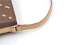 Authentic BURBERRY Vintage Nylon Leather Shoulder Hand Bag Purse Brown J2981