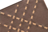 Authentic BURBERRY Vintage Nylon Leather Shoulder Hand Bag Purse Brown J2981