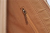 Authentic BURBERRY Vintage Nylon Leather Shoulder Hand Bag Purse Brown J2981