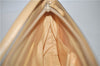 Authentic BURBERRY Vintage Nylon Leather Shoulder Hand Bag Purse Brown J2981