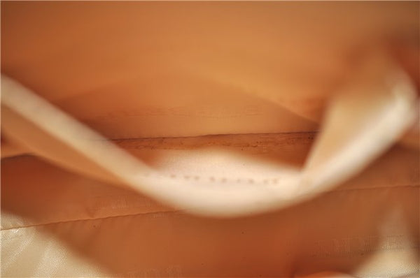 Authentic BURBERRY Vintage Nylon Leather Shoulder Hand Bag Purse Brown J2981