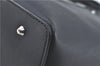 Authentic BURBERRY Vintage Leather Hand Bag Purse Black J2989