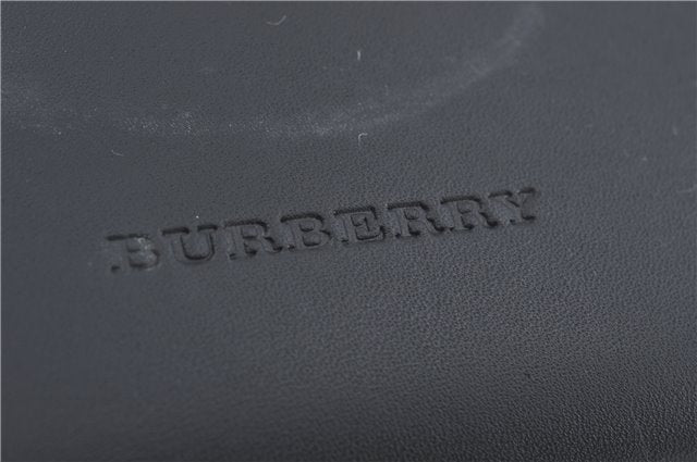 Authentic BURBERRY Vintage Leather Hand Bag Purse Black J2989