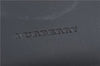 Authentic BURBERRY Vintage Leather Hand Bag Purse Black J2989