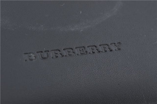 Authentic BURBERRY Vintage Leather Hand Bag Purse Black J2989