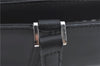 Authentic BURBERRY Vintage Leather Hand Bag Purse Black J2989