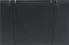 Authentic BURBERRY Vintage Leather Hand Bag Purse Black J2989