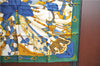 Authentic HERMES Carre 90 Scarf "SOLEIL De SOIE" Silk Green Gold J3060