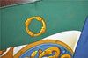 Authentic HERMES Carre 90 Scarf "SOLEIL De SOIE" Silk Green Gold J3060