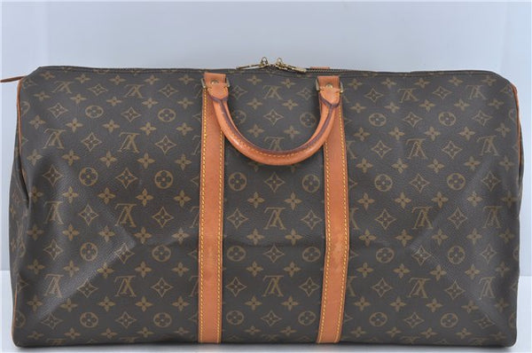 Authentic Louis Vuitton Monogram Keepall 55 Travel Boston Bag M41424 LV J3082