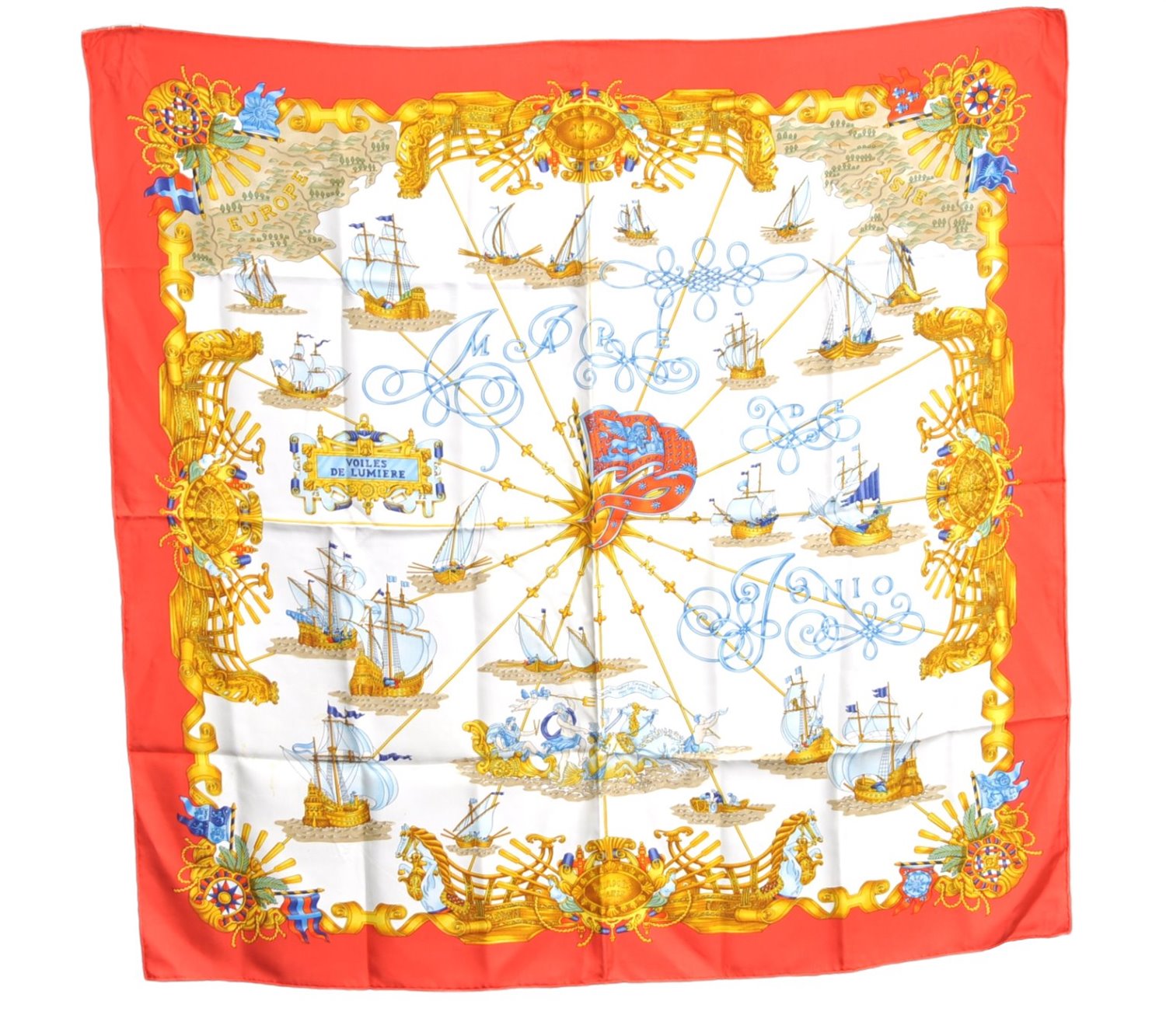 Authentic HERMES Carre 90 Scarf 