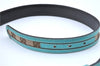 Authentic GUCCI InterlockingG Belt GG Canvas Leather 29.5-31 114874 Brown J3174