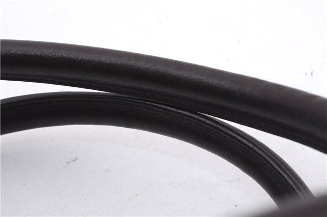 Authentic GUCCI Guccissima Abbey Hand Boston Bag GG Leather 130942 Brown J3199