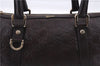 Authentic GUCCI Guccissima Abbey Hand Boston Bag GG Leather 130942 Brown J3199