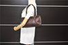 Authentic GUCCI Guccissima Abbey Hand Boston Bag GG Leather 130942 Brown J3199