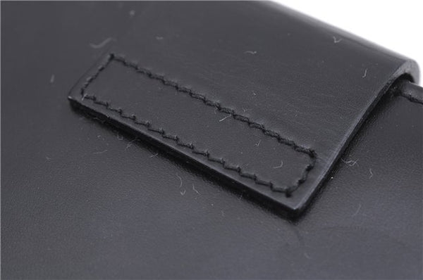 Authentic GUCCI Vintage Agenda Notebook Cover Leather 0312091 Black Box J3202