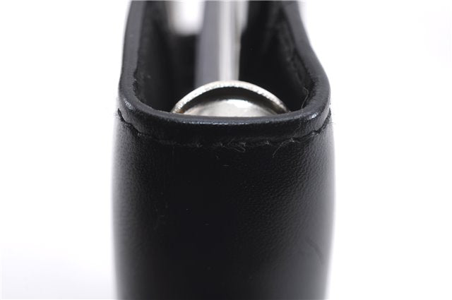 Authentic GUCCI Vintage Agenda Notebook Cover Leather 0312091 Black Box J3202