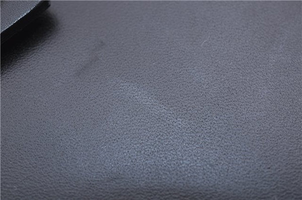 Authentic GUCCI Vintage Agenda Notebook Cover Leather 0312091 Black Box J3202