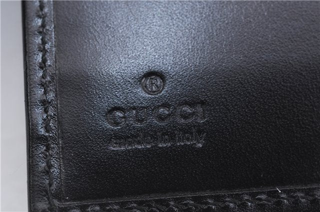 Authentic GUCCI Vintage Agenda Notebook Cover Leather 0312091 Black Box J3202