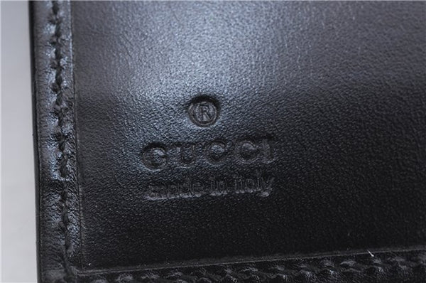 Authentic GUCCI Vintage Agenda Notebook Cover Leather 0312091 Black Box J3202