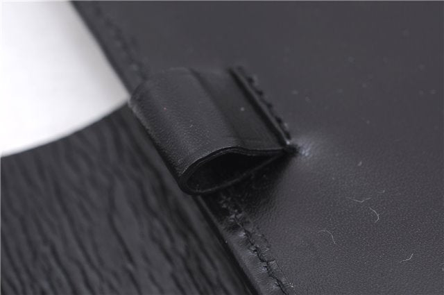 Authentic GUCCI Vintage Agenda Notebook Cover Leather 0312091 Black Box J3202