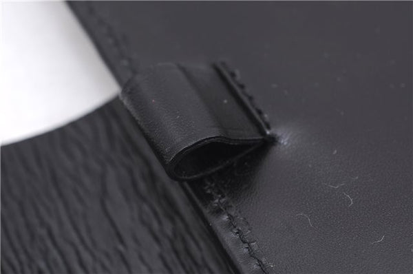Authentic GUCCI Vintage Agenda Notebook Cover Leather 0312091 Black Box J3202