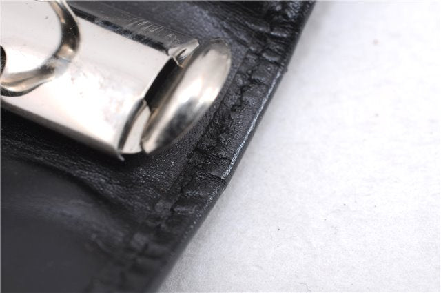 Authentic GUCCI Vintage Agenda Notebook Cover Leather 0312091 Black Box J3202