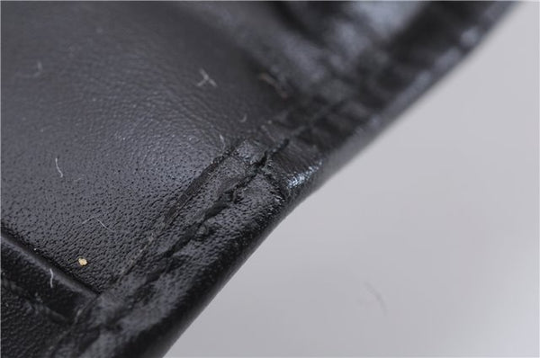 Authentic GUCCI Vintage Agenda Notebook Cover Leather 0312091 Black Box J3202