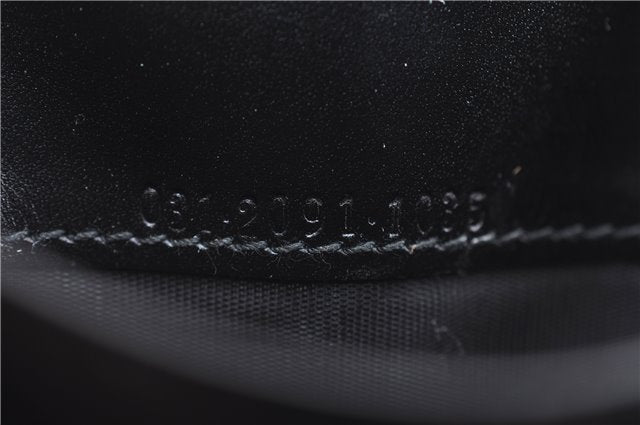 Authentic GUCCI Vintage Agenda Notebook Cover Leather 0312091 Black Box J3202