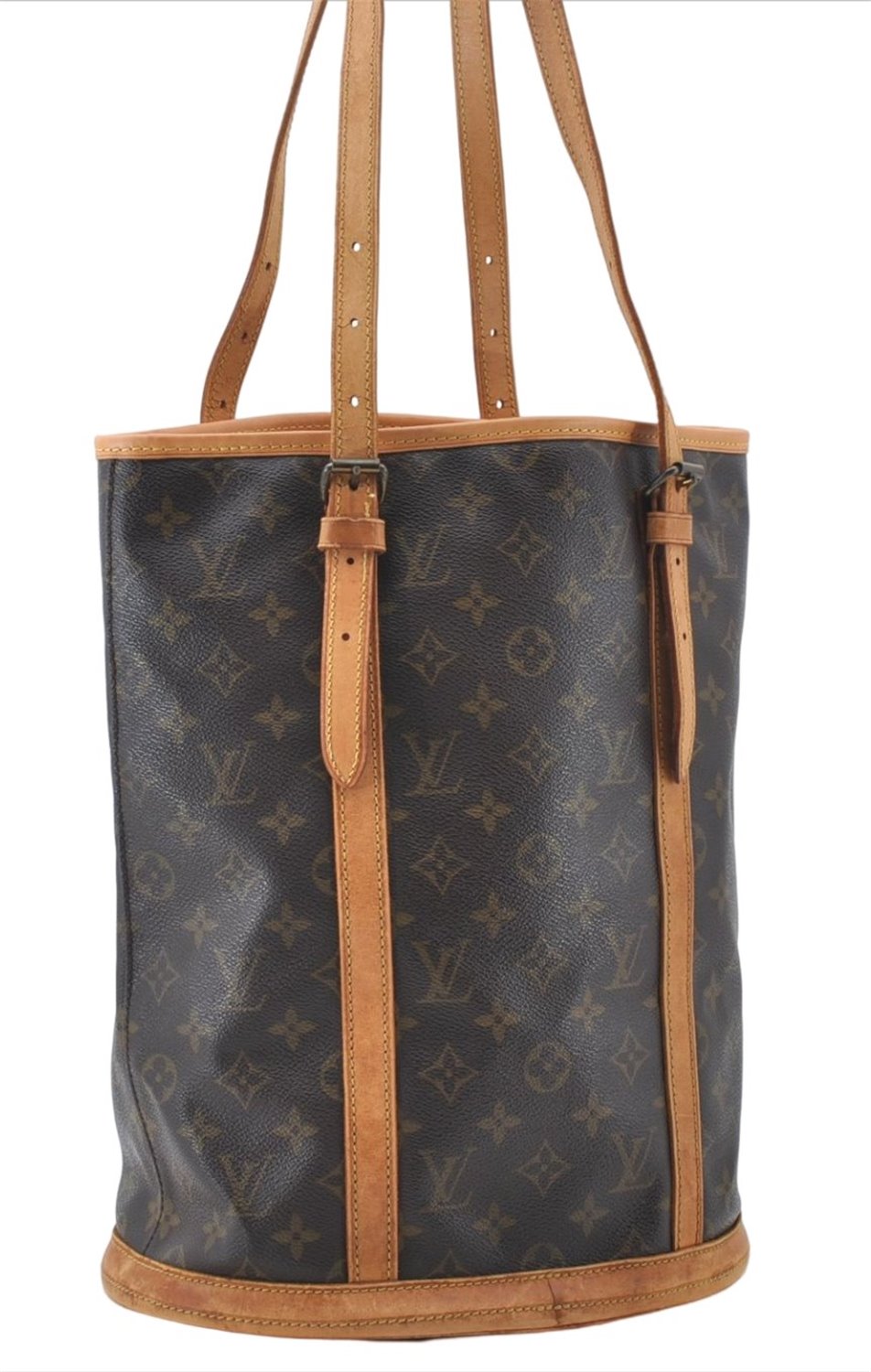 Authentic Louis Vuitton Monogram Bucket GM Shoulder Tote Bag M42236 LV J3223