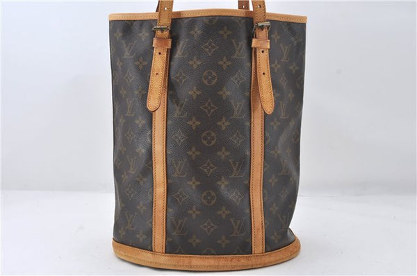Authentic Louis Vuitton Monogram Bucket GM Shoulder Tote Bag M42236 LV J3223