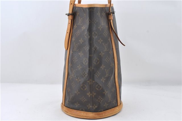 Authentic Louis Vuitton Monogram Bucket GM Shoulder Tote Bag M42236 LV J3223