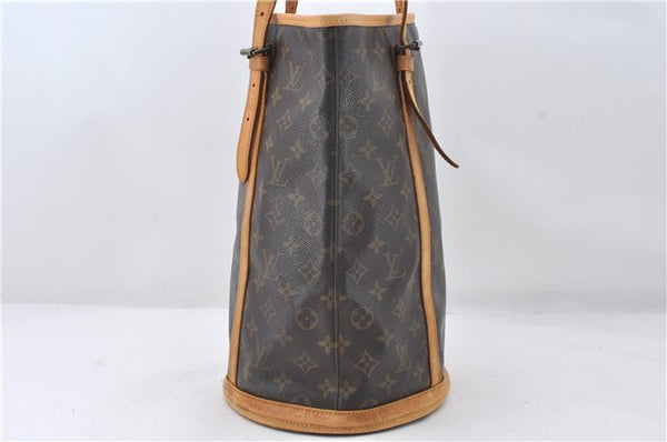 Authentic Louis Vuitton Monogram Bucket GM Shoulder Tote Bag M42236 LV J3223