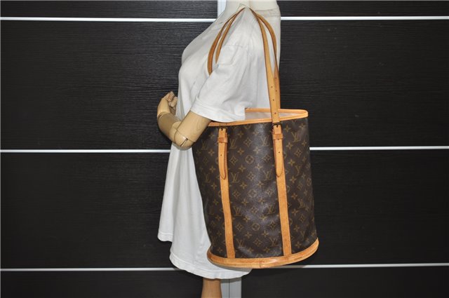 Authentic Louis Vuitton Monogram Bucket GM Shoulder Tote Bag M42236 LV J3223