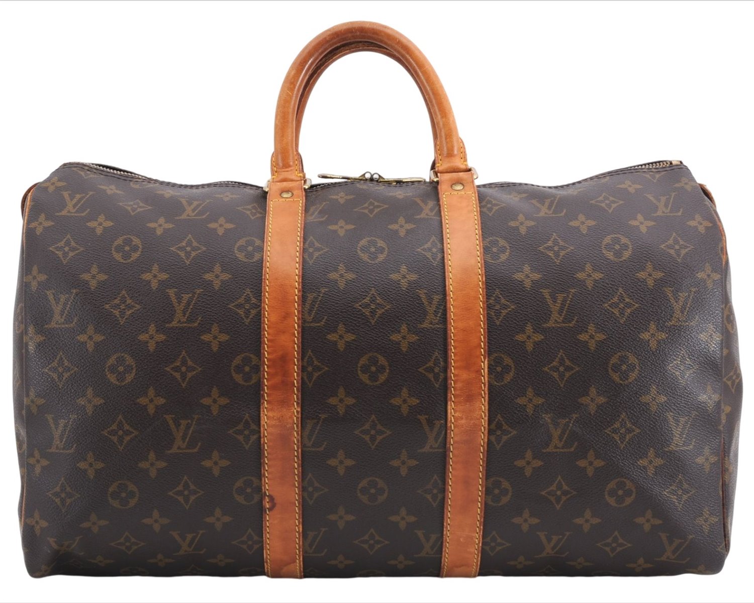 Authentic Louis Vuitton Monogram Keepall 45 Travel Boston Bag M41428 LV J3233