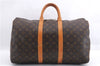 Authentic Louis Vuitton Monogram Keepall 45 Travel Boston Bag M41428 LV J3233
