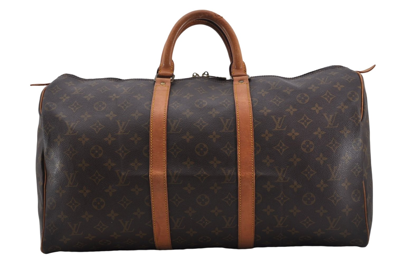 Authentic Louis Vuitton Monogram Keepall 50 Travel Boston Bag M41426 LV J3237