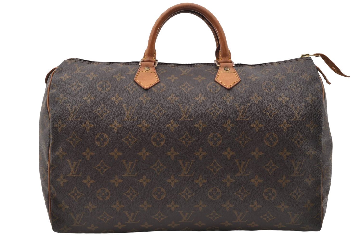 Authentic Louis Vuitton Monogram Speedy 40 Hand Boston Bag M41522 LV J3238