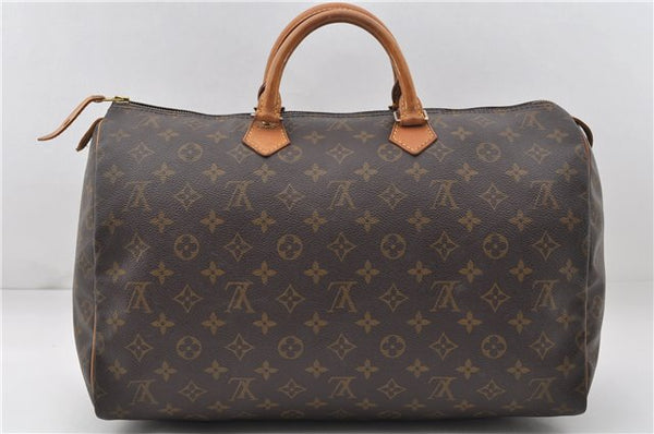 Authentic Louis Vuitton Monogram Speedy 40 Hand Boston Bag M41522 LV J3238