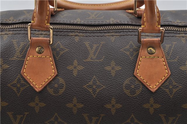 Authentic Louis Vuitton Monogram Speedy 40 Hand Boston Bag M41522 LV J3238