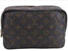 Auth Louis Vuitton Monogram Trousse Toilette 23 Clutch Hand Bag M47524 LV J3243