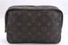 Auth Louis Vuitton Monogram Trousse Toilette 23 Clutch Hand Bag M47524 LV J3243