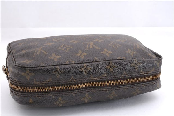 Auth Louis Vuitton Monogram Trousse Toilette 23 Clutch Hand Bag M47524 LV J3243