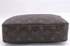 Auth Louis Vuitton Monogram Trousse Toilette 23 Clutch Hand Bag M47524 LV J3243