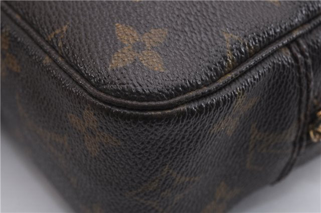 Auth Louis Vuitton Monogram Trousse Toilette 23 Clutch Hand Bag M47524 LV J3243